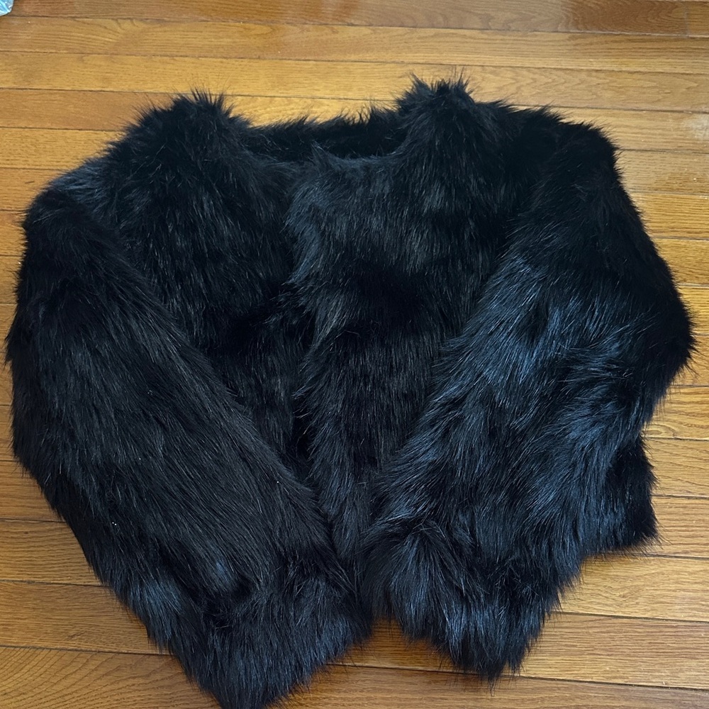 Fashion Nova Black Teddy Jacket